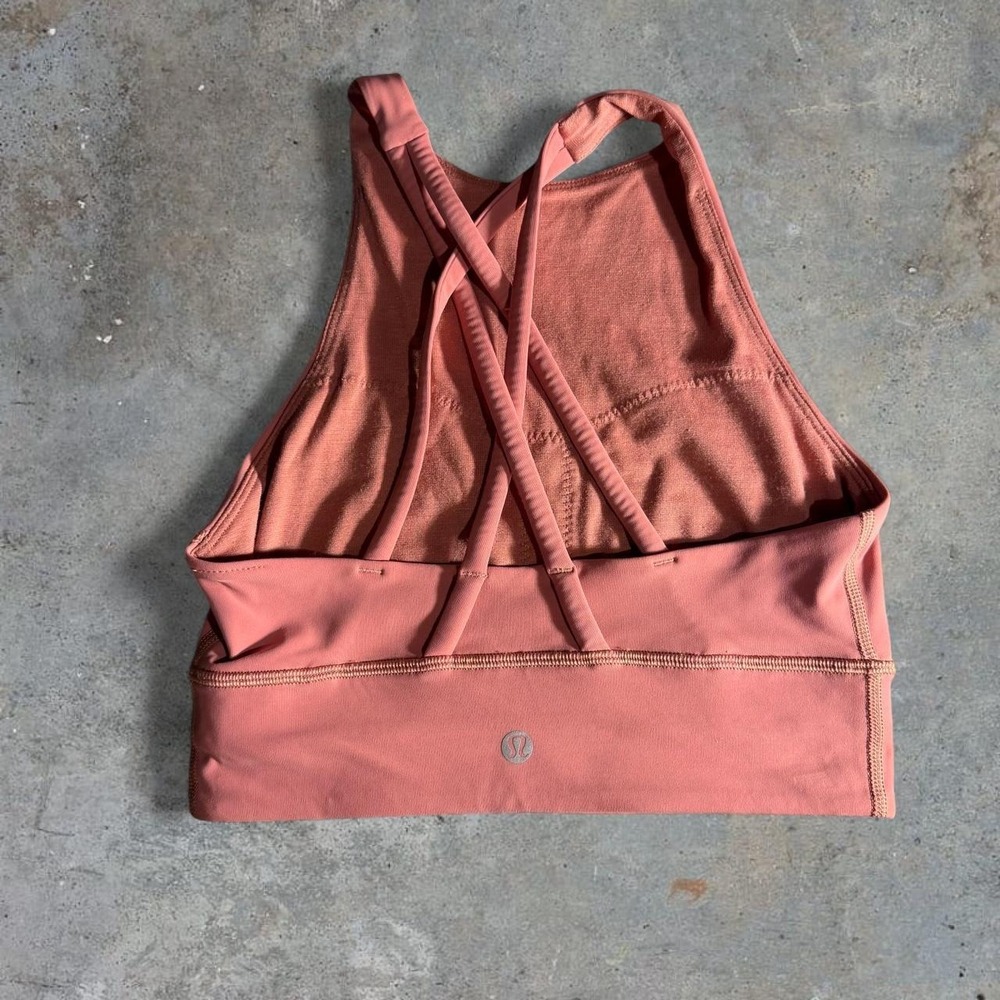 Lululemon Pink Cross Back Sports Bra Women's